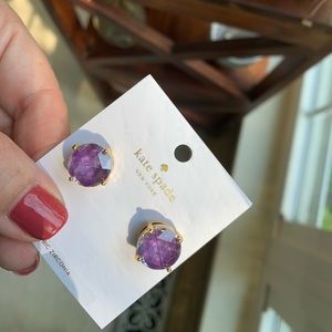 Kate Spade Purple Gumdrop Studs
